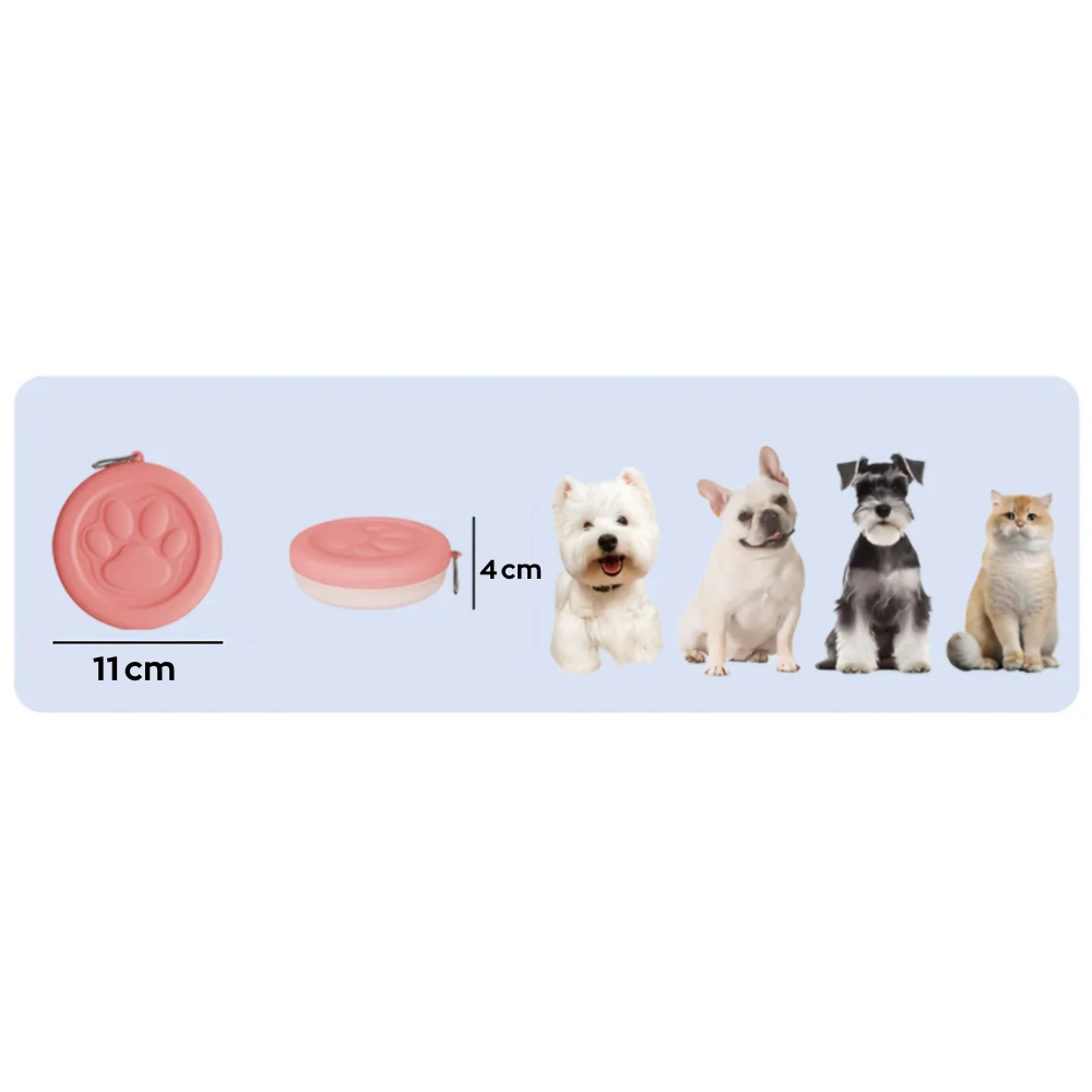 Cuenco con Tapa Portátil para Perro