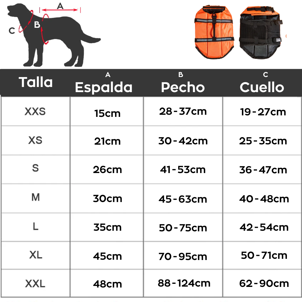Chaleco Salvavidas para Perro