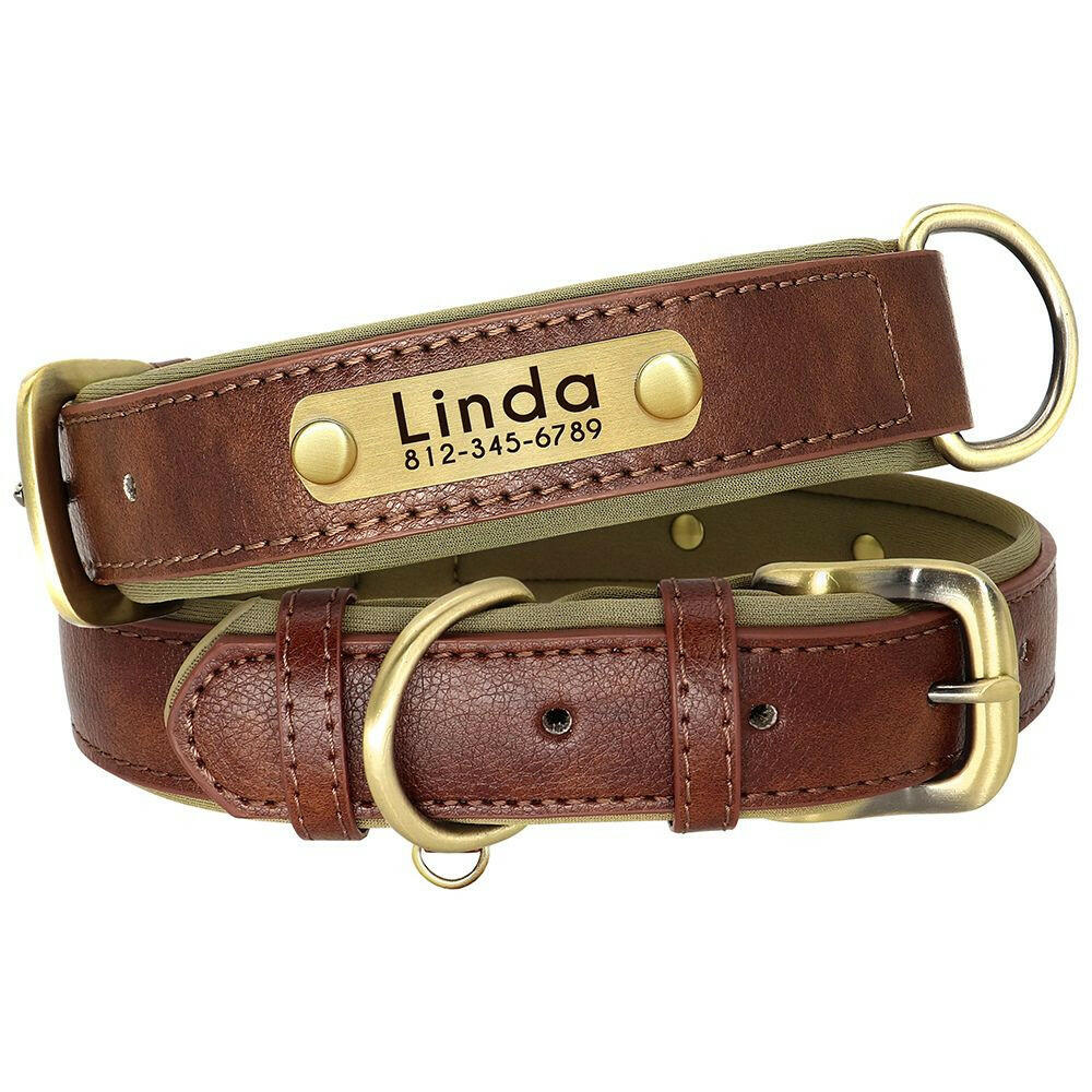 Collar de Cuero Personalizado