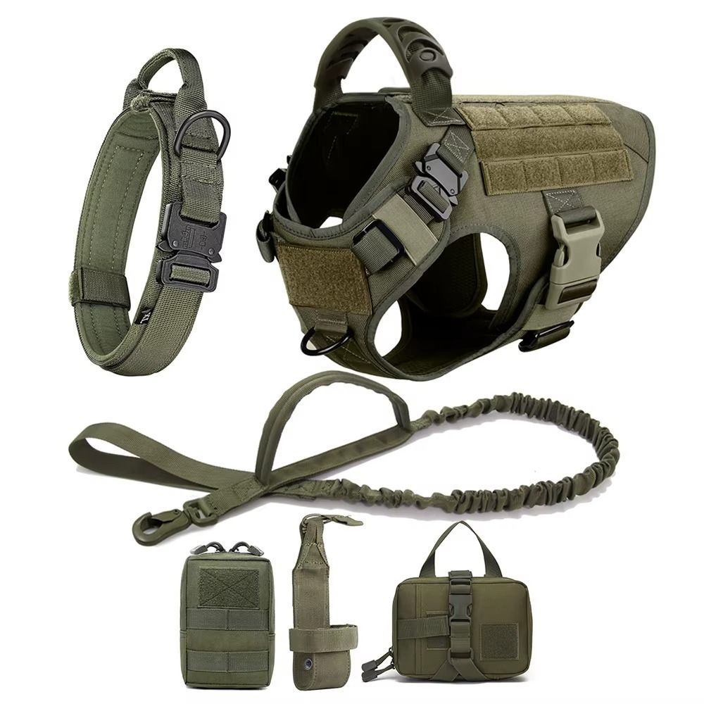 Kit tactico completo para perro, vista general