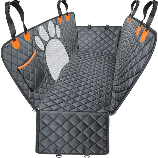 Funda protectora de coche con ventana para perro