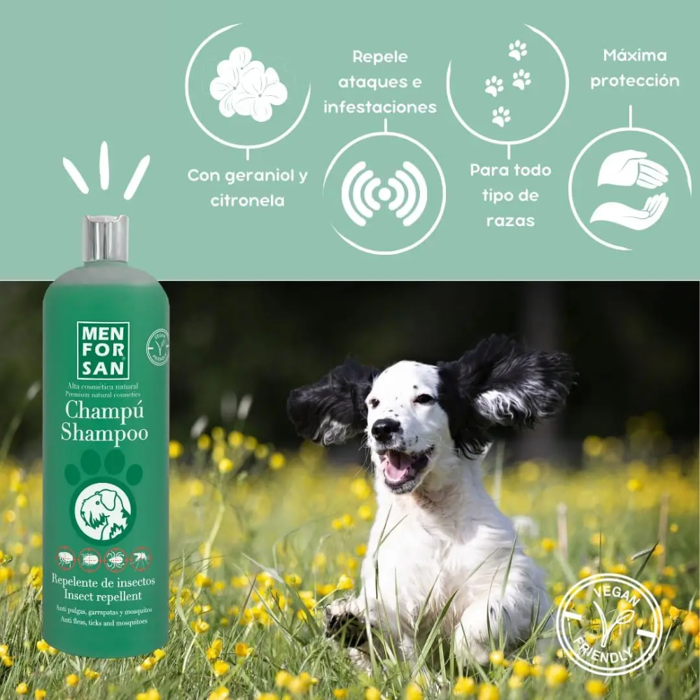 Champú Merforsan Natural Repelente con Citronela para Perros