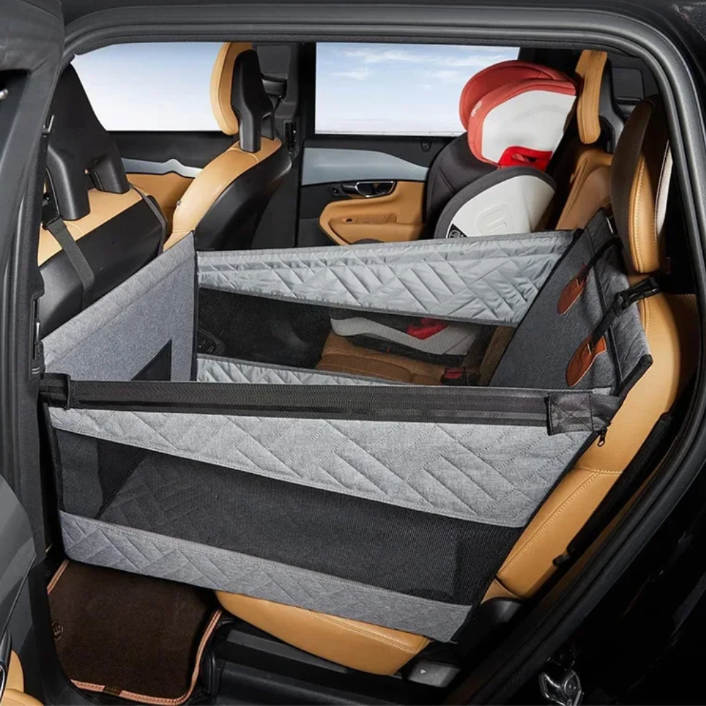 Protector de Asiento Trasero para Perros con Extensor Tipo Hamaca