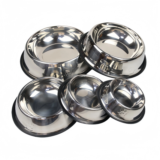 Cuenco Metálico de Acero Inoxidable para Perro