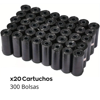 Rollo de bolsas reforzadas para excrementos de perro