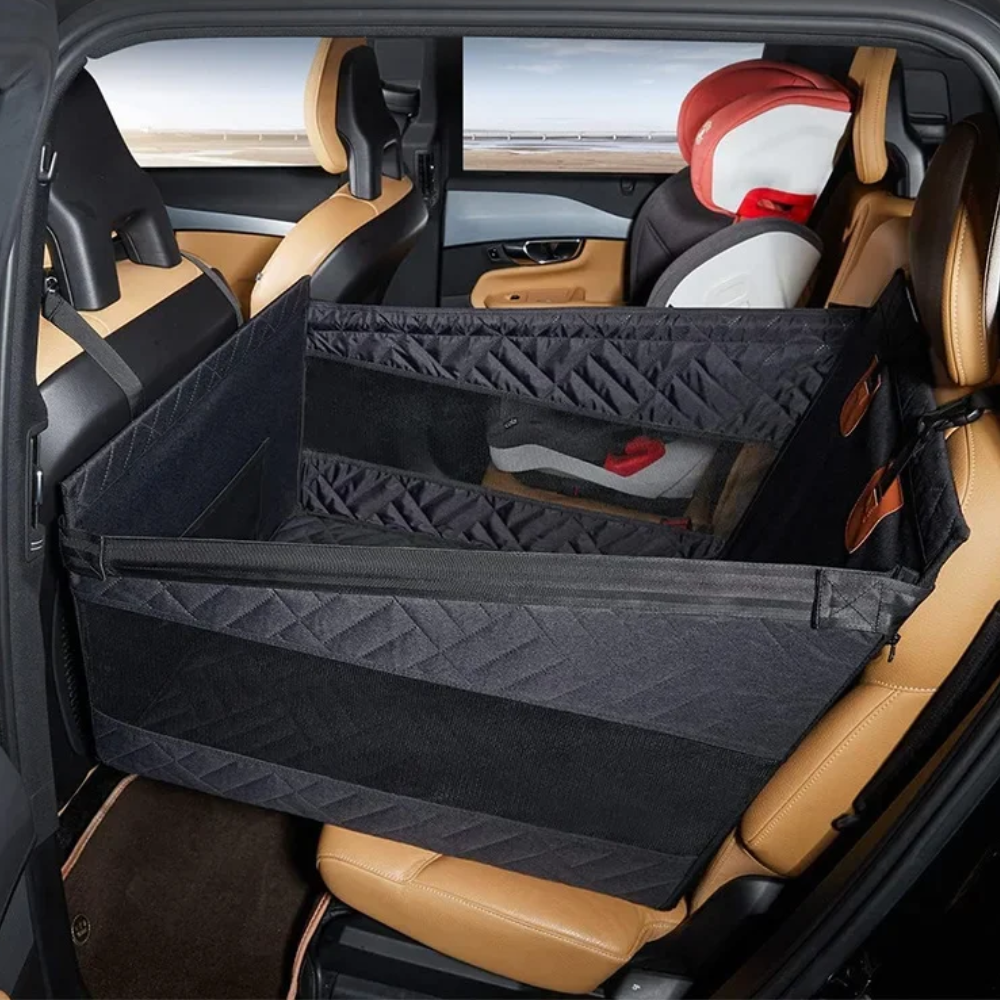 Protector de Asiento Trasero para Perros con Extensor Tipo Hamaca