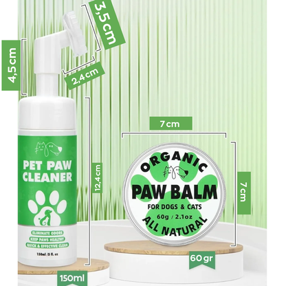 Limpiador en espuma del kit de cuidado de patas para perro