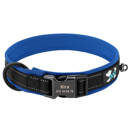 Collar Personalizado Reflectante y Acolchado
