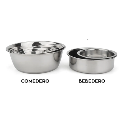 Cuenco de Acero Inoxidable para Perro