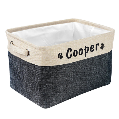 Colores disponibles de la cesta personalizada para juguetes de perro
