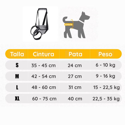Arnés de Soporte para Perros
