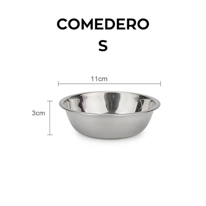 Cuenco de Acero Inoxidable para Perro
