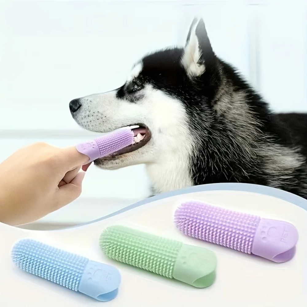 Cepillo de Dientes de Silicona para Perro
