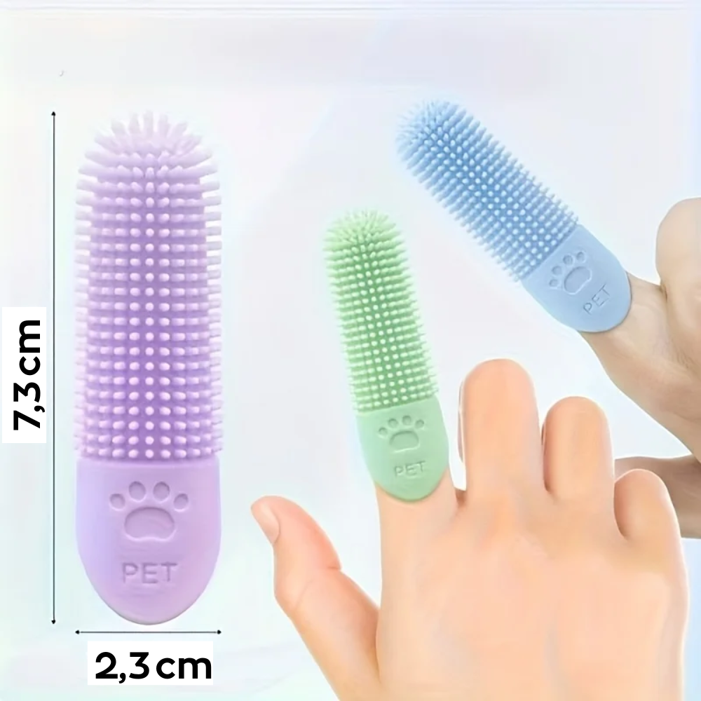 Cepillo de Dientes de Silicona para Perro