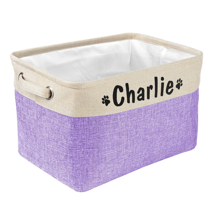 Cesta Personalizada para Juguetes de Perro