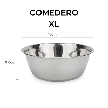 Cuenco de Acero Inoxidable para Perro